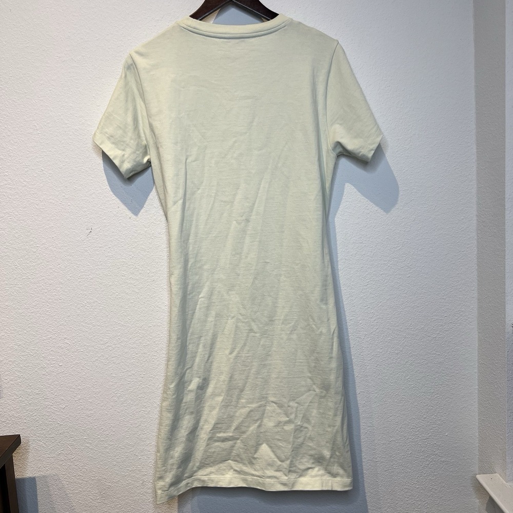 VINCE Tie Waist Cotton T-shirt Dress In Ecru/Cream Size M $195 Minimalist - Picture 9 of 9